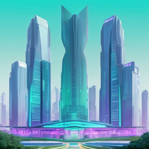 Футуристическая визуализация концепции 107 лучших идей для малого бизнеса 2026 в сфере технологий и экологии