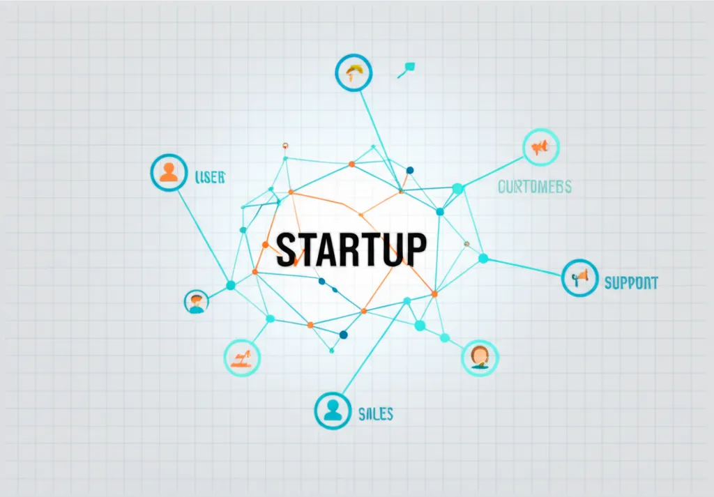 Инфографика, демонстрирующая 18 лучших CRM для стартапов 2025 и их ключевые функции.