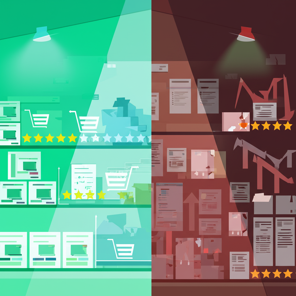 Графический анализ победителей и проигравших на маркетплейсах: сравнение успешных и провальных стратегий