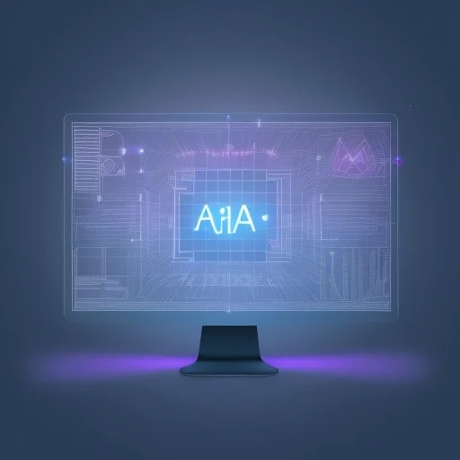 Визуализация Аналитика данных инструменты: 3D-графика с дашбордами, нейронными сетями и базами данных в синих тонах.