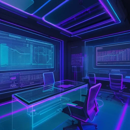 Современный офис, где применяется Аналитика данных метрики для визуализации бизнес-процессов на дашбордах