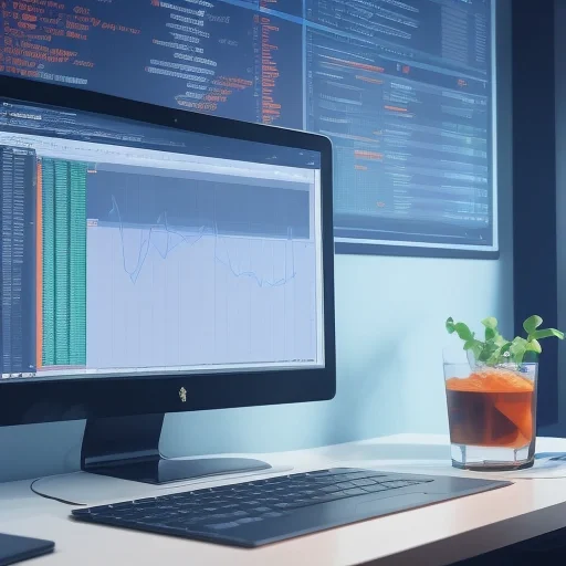 Рабочее место эксперта, где применяется аналитика данных python для построения сложных графиков и прогнозов