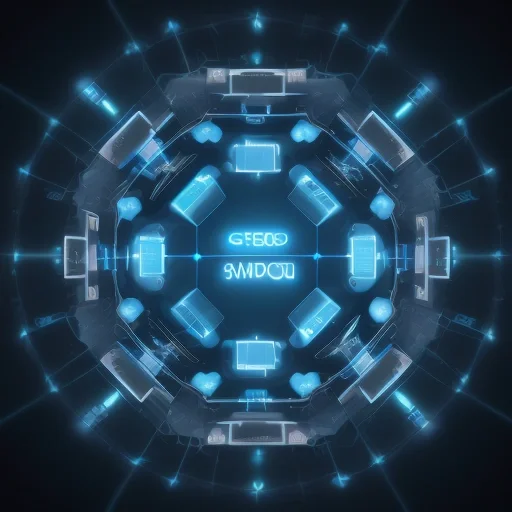 Современная Api интеграция облако в виде светящихся цифровых связей между серверами и бизнес-приложениями