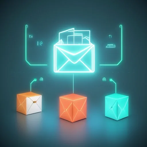 Схематичное изображение процесса Автоматизация отправки писем в современной бизнес-среде с использованием нейросетей