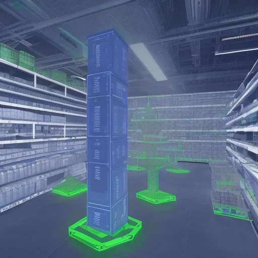 Схематичное изображение процесса Автоматизация управления запасами на современном цифровом складе с графиками