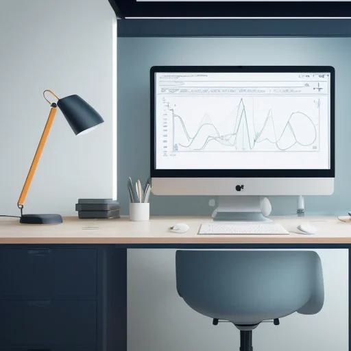 Рабочее место специалиста, изучающего Data science курсы с графиками нейросетей и кодом на мониторах