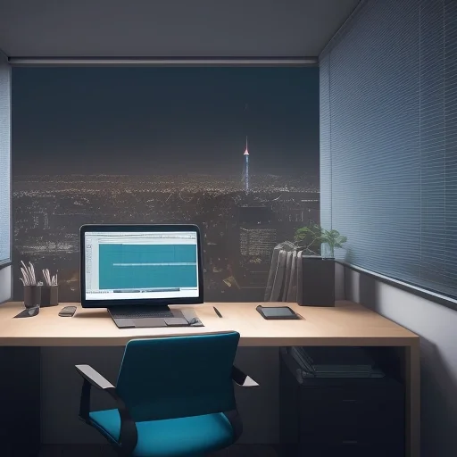 Цифровая визуализация процесса Парсинг сайтов бесплатно на мониторе компьютера в современном офисном интерьере