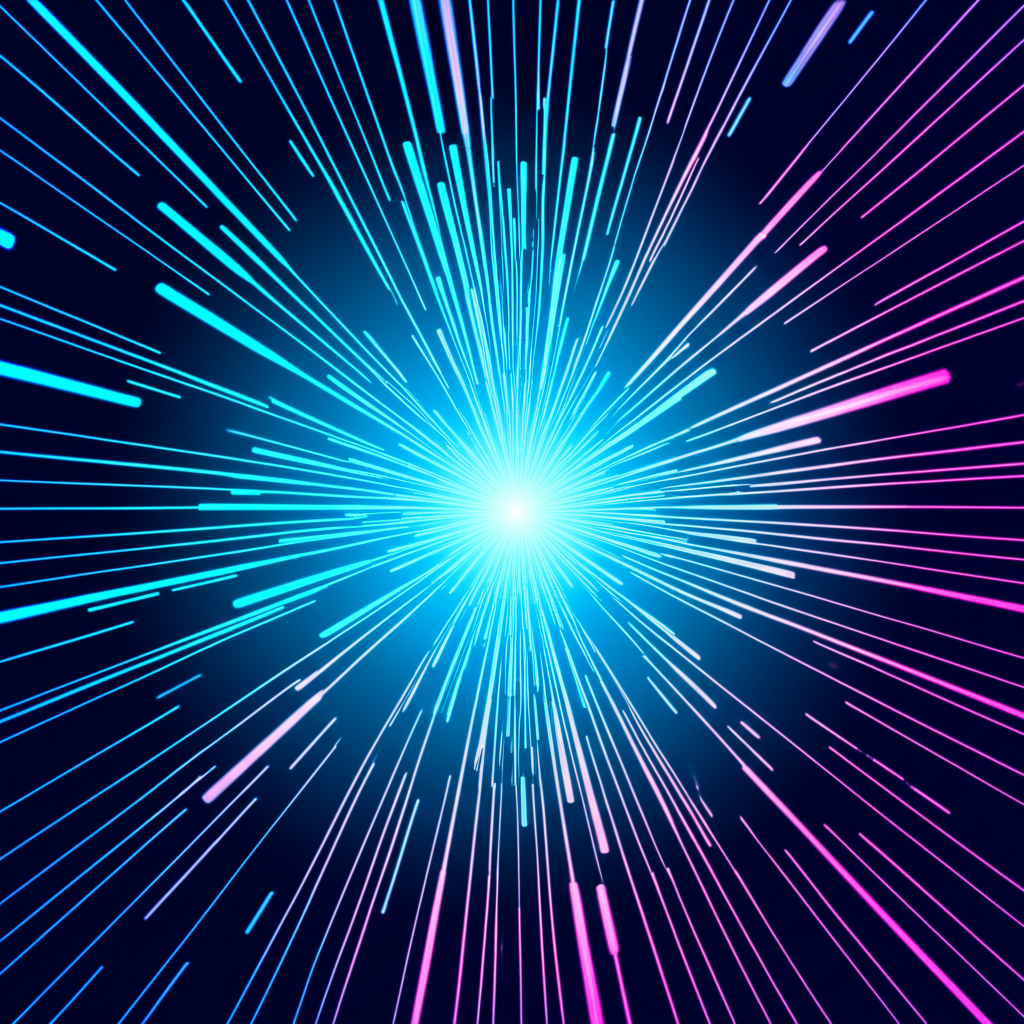 Схематичное изображение сети, в центре которой находится быстрый прокси 2025, обрабатывающий потоки данных.