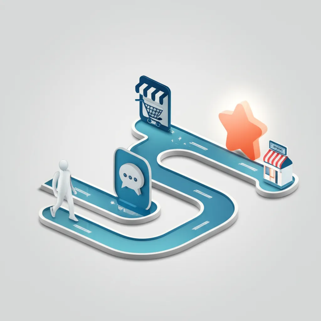 Инфографика, иллюстрирующая что такое CX управление клиентским опытом через карту пути клиента и ключевые точки взаимодействия.