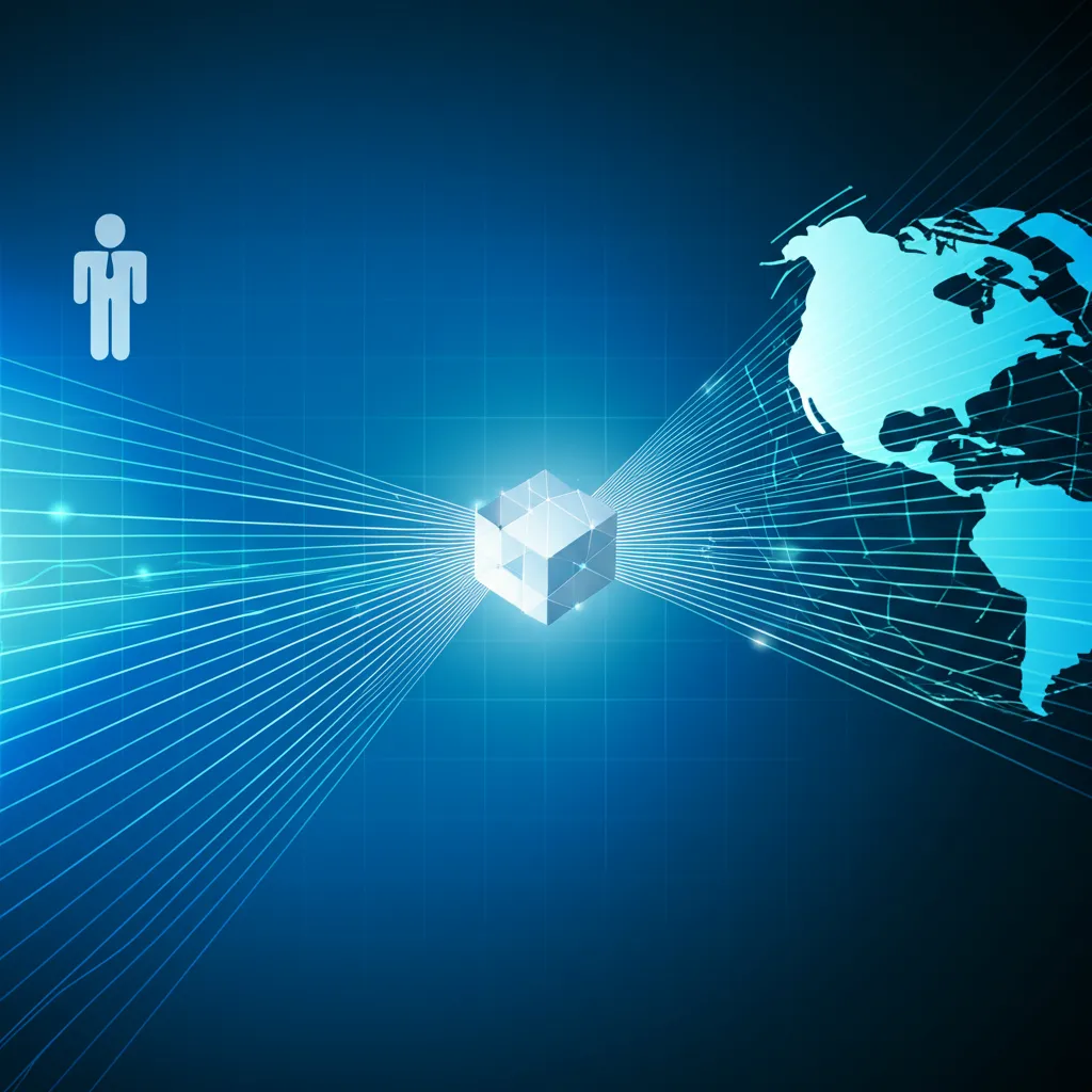 Схематичное изображение, объясняющее, что такое http прокси и как он работает в качестве посредника в сети.