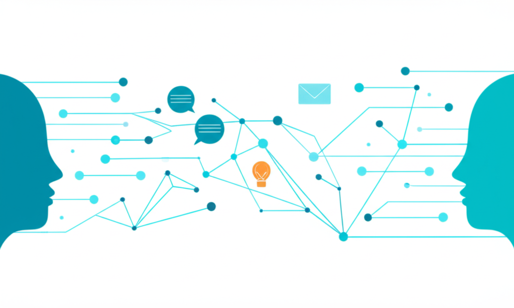 Наглядная инфографика, объясняющая что такое коммуникация руководство по эффективному взаимодействию.