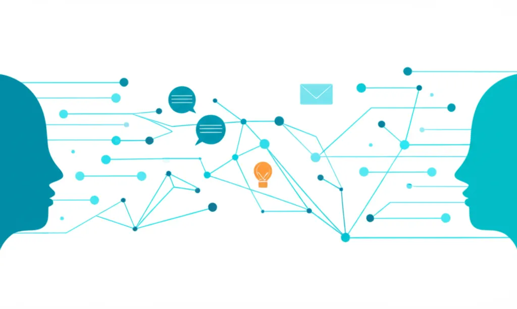 Наглядная инфографика, объясняющая что такое коммуникация руководство по эффективному взаимодействию.