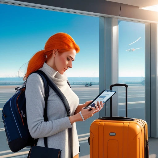 Наглядное объяснение Что такое лоукостер плюсы и минусы: пассажир проверяет размер ручной клади в аэропорту перед вылетом