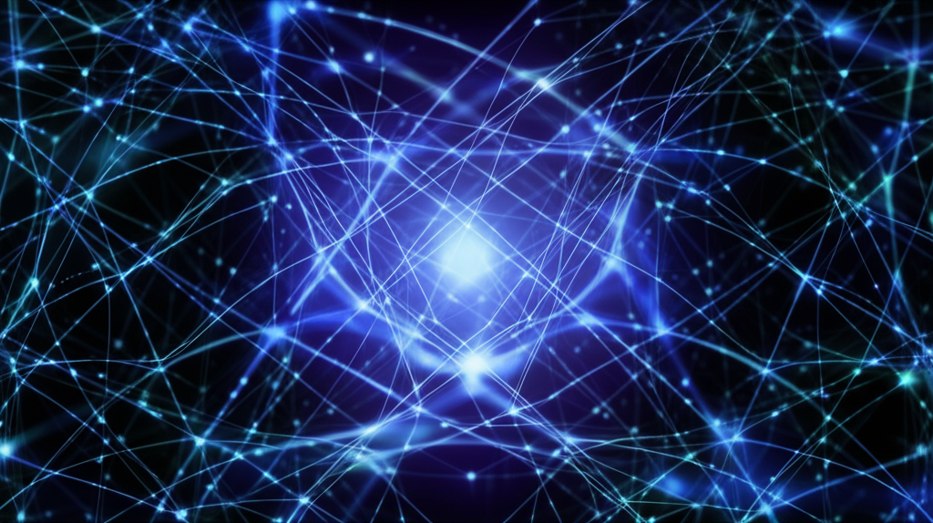 Абстрактная визуализация, представляющая собой качественный датасет для нейросети.