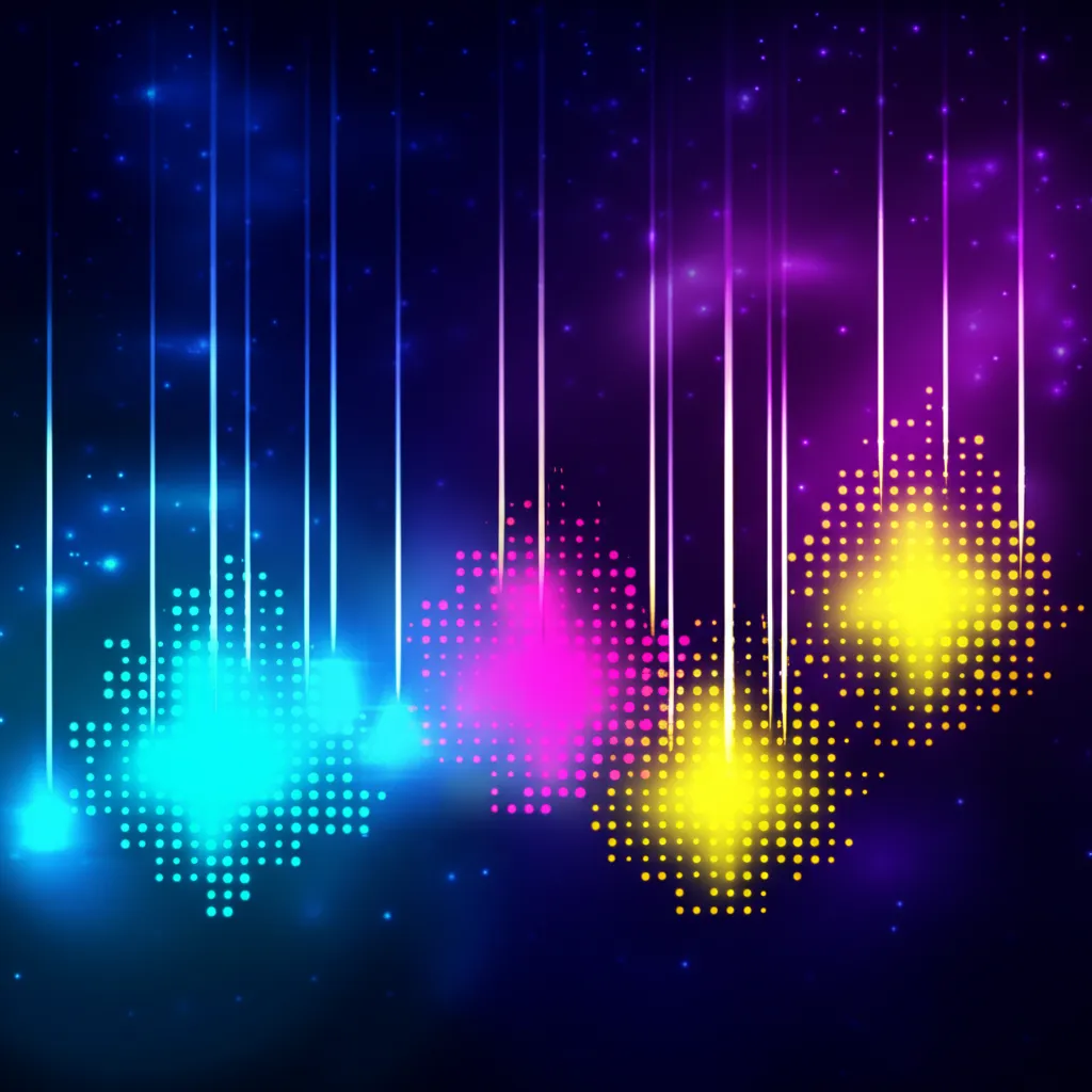 Абстрактная визуализация, где лучшие датасеты для классификации разделяются на четкие цветовые категории.