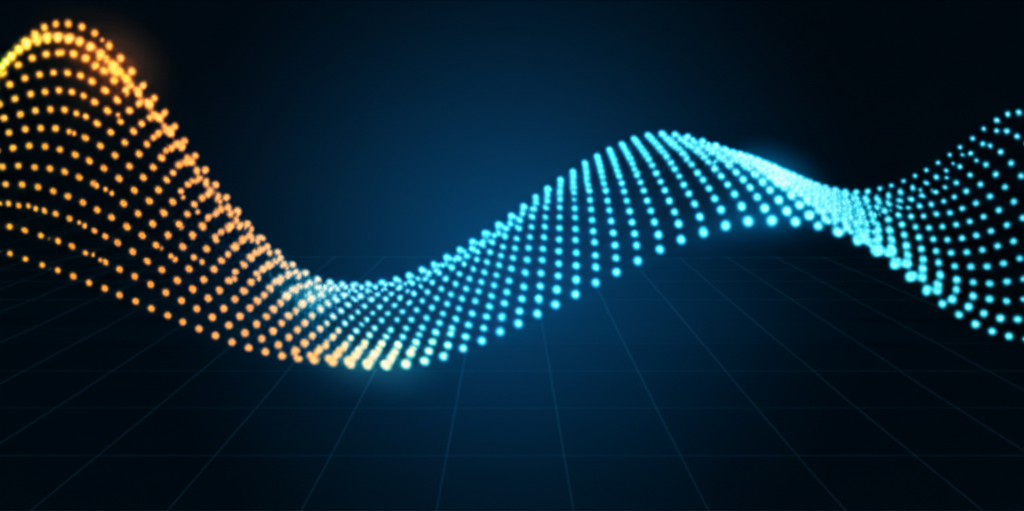 Абстрактная визуализация данных, символизирующая датасеты для регрессии