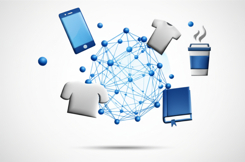 Визуализация структуры, которую имеют датасеты товаров для машинного обучения.