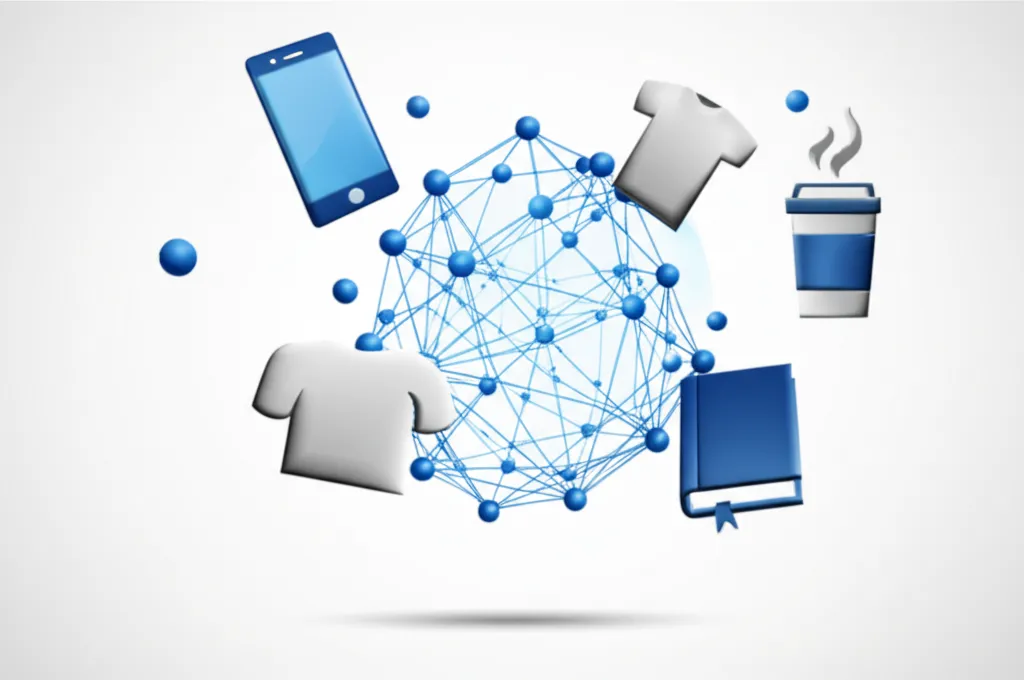 Визуализация структуры, которую имеют датасеты товаров для машинного обучения.