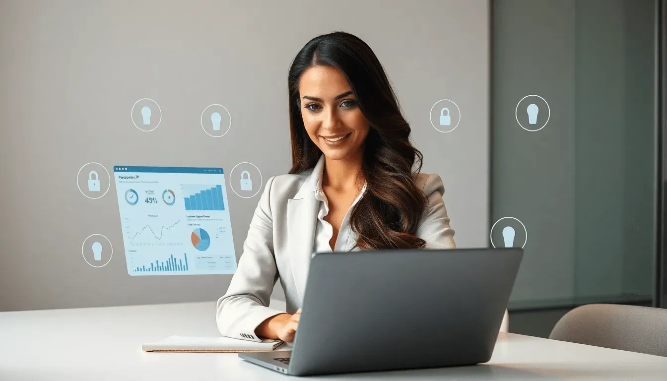 Девушка предприниматель использует прокси для парсинга данных с маркетплейсов