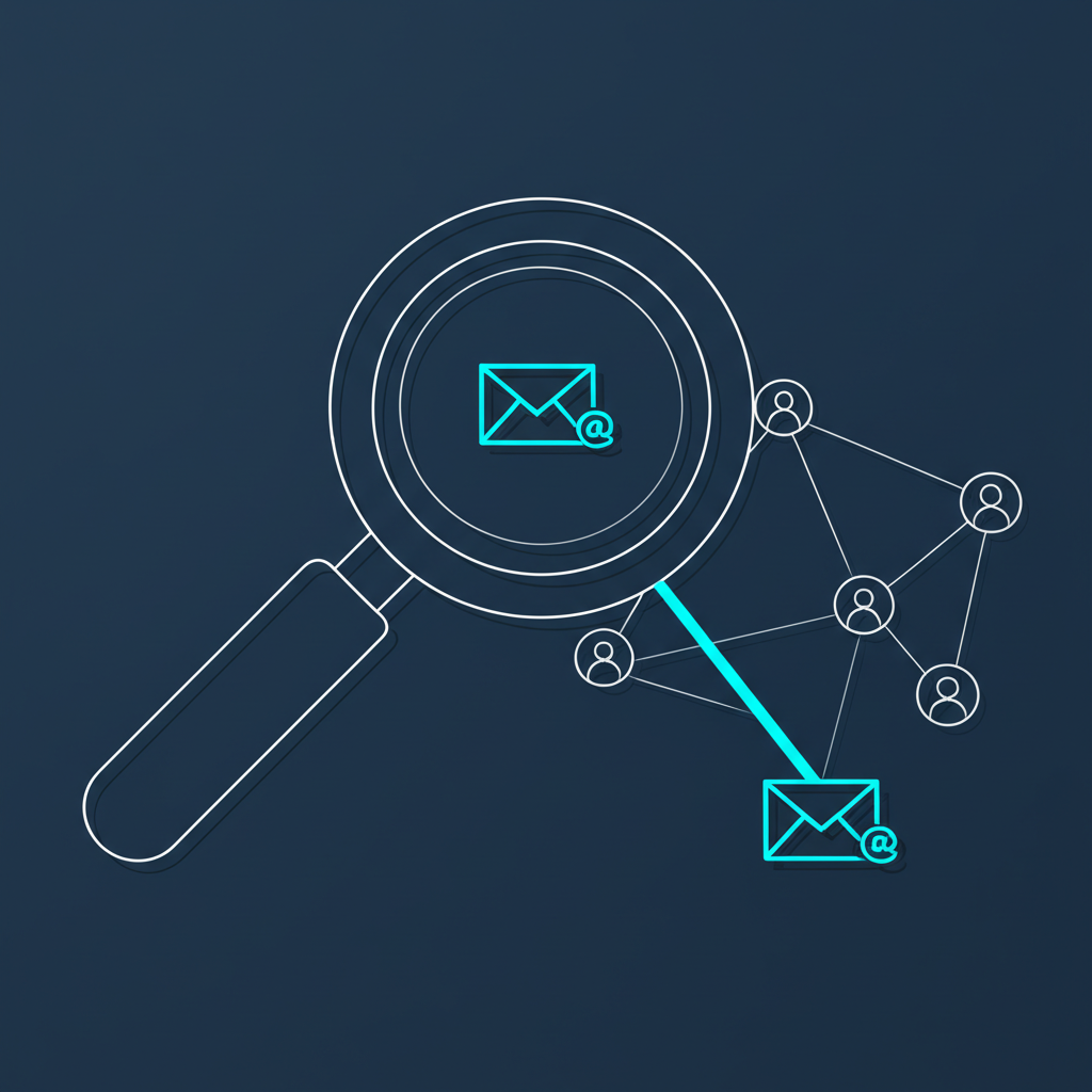 Современные инструменты поиска электронной почты, представленные в виде инфографики.