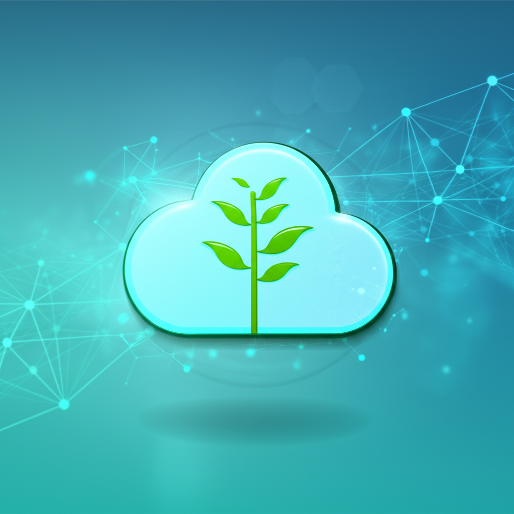 Современные решения аварийного восстановления для малого и среднего бизнеса 2025, изображенные в виде растущего из облака растения.