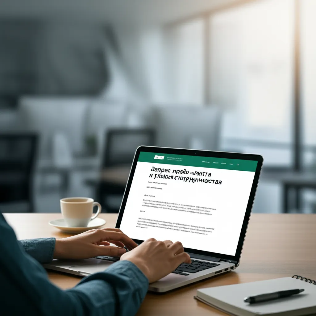 Профессионально составленный запрос прайс листа на экране ноутбука в офисе.