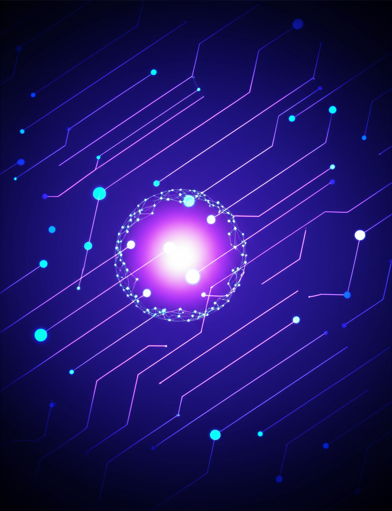 Абстрактная визуализация данных, иллюстрирующая процесс скачать датасет для анализа.