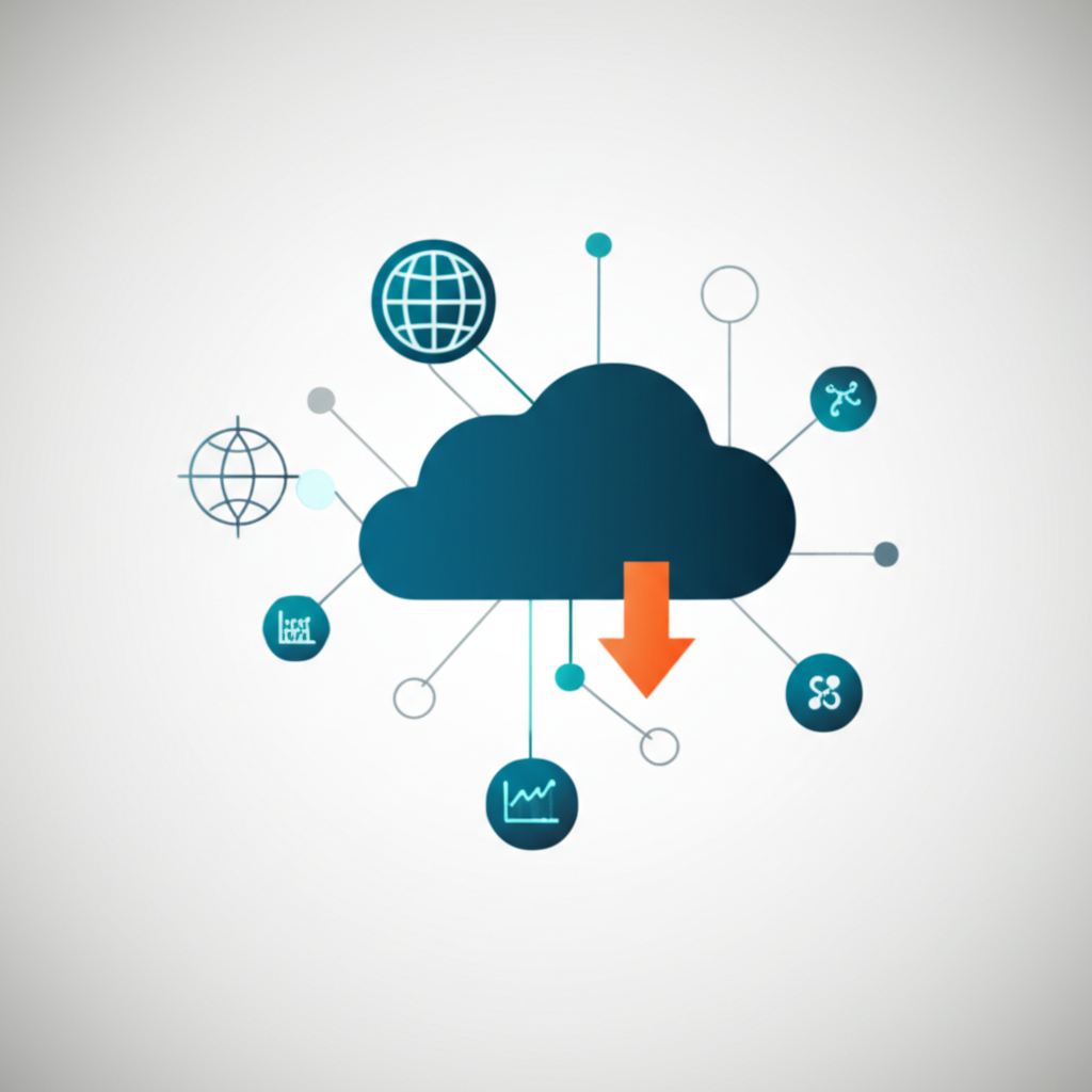 Инфографика, иллюстрирующая, как скачать датасет для анализа с различных источников в облако.