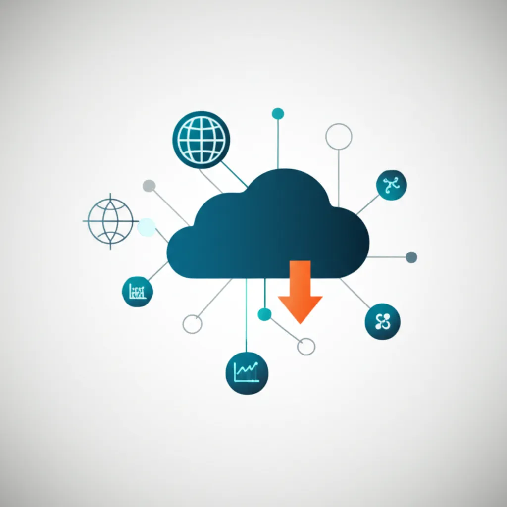 Инфографика, иллюстрирующая, как скачать датасет для анализа с различных источников в облако.