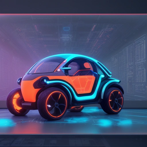 Динамичное изображение генеративный ии: идея-фабрика для индустрий, генерирующей дизайны машин, архитектурные проекты и маркетинговые кампании.