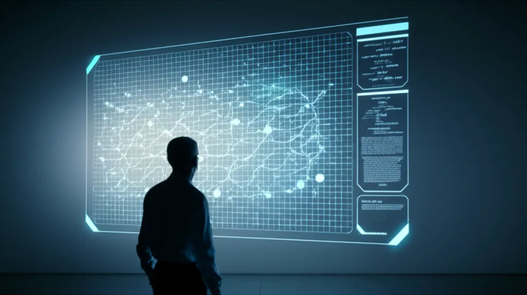 Абстрактная визуализация процесса, где происходит генерация датасета для машинного обучения.