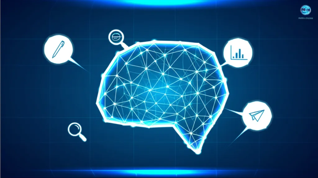 Инфографика, демонстрирующая ключевые инструменты контент маркетинга для успеха 2025 на цифровом интерфейсе.