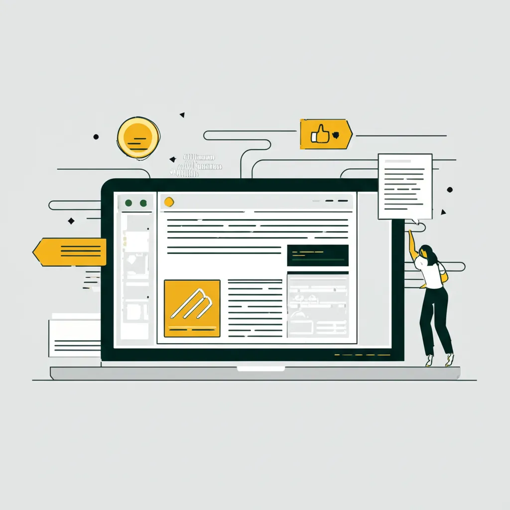 Эффективное использование Medium для маркетинга контента: специалист работает над статьей на ноутбуке.