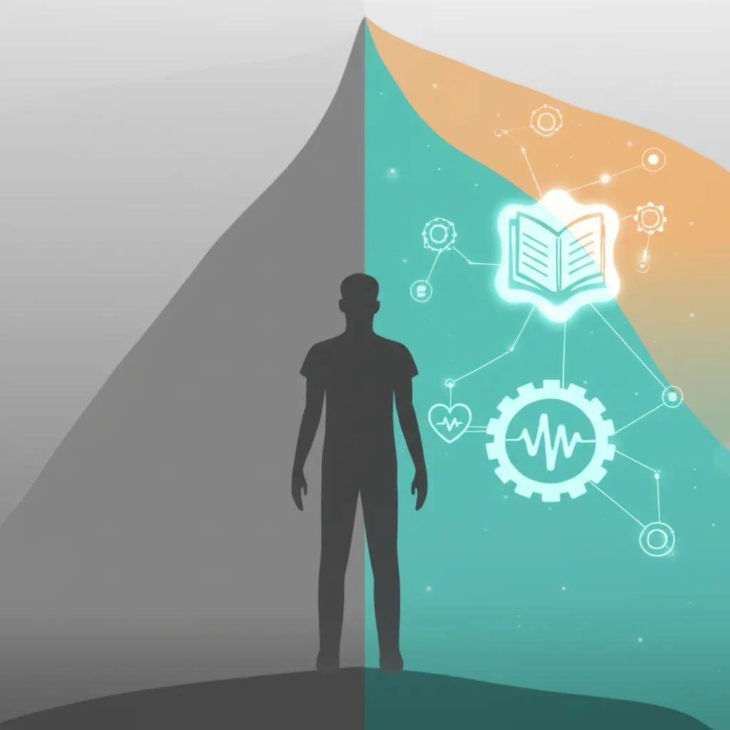 Схематичное изображение, иллюстрирующее, как инвестировать в себя, выбирая путь развития.