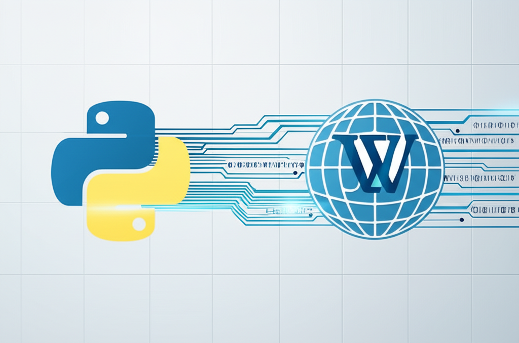 Иллюстрация, демонстрирующая, как парсить Wikipedia с Python с помощью специальных библиотек.