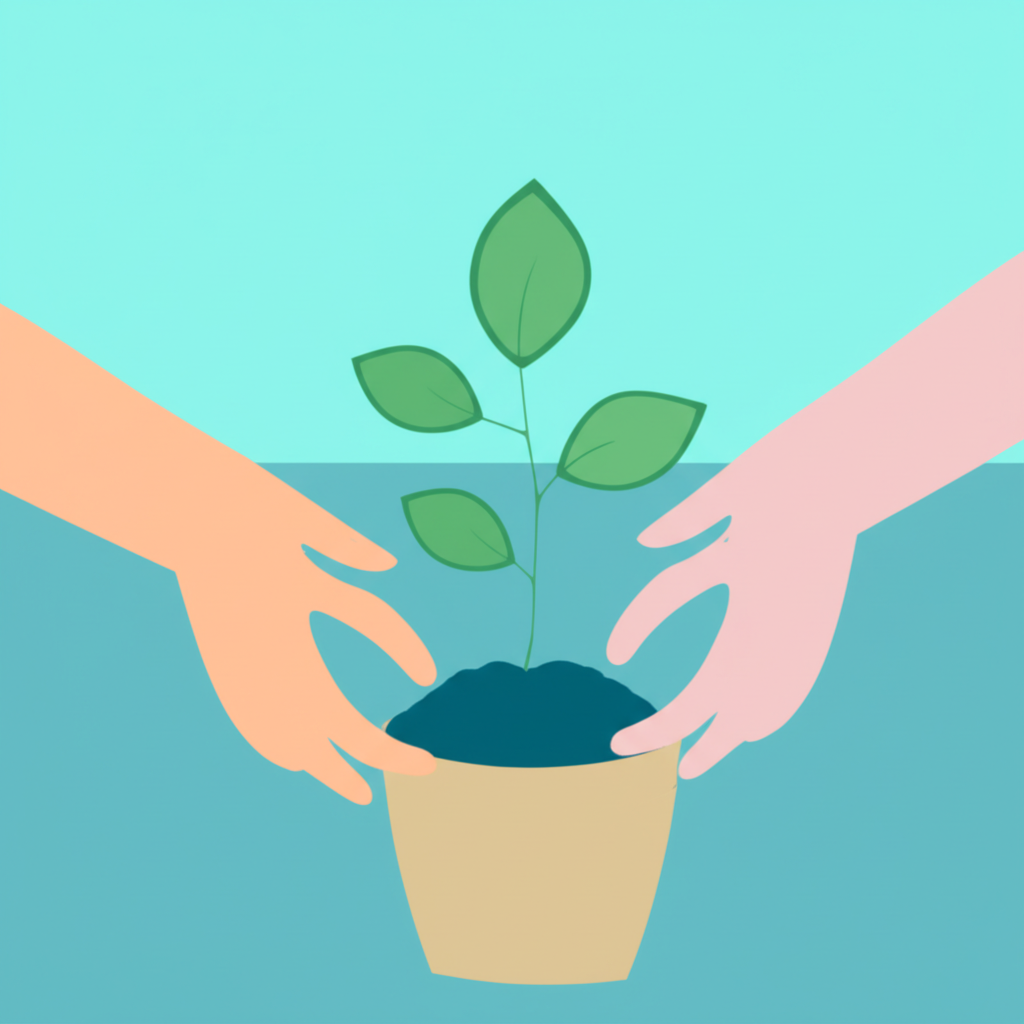 Инфографика, иллюстрирующая, как построить долгосрочные отношения с клиентами через заботу и партнерство.