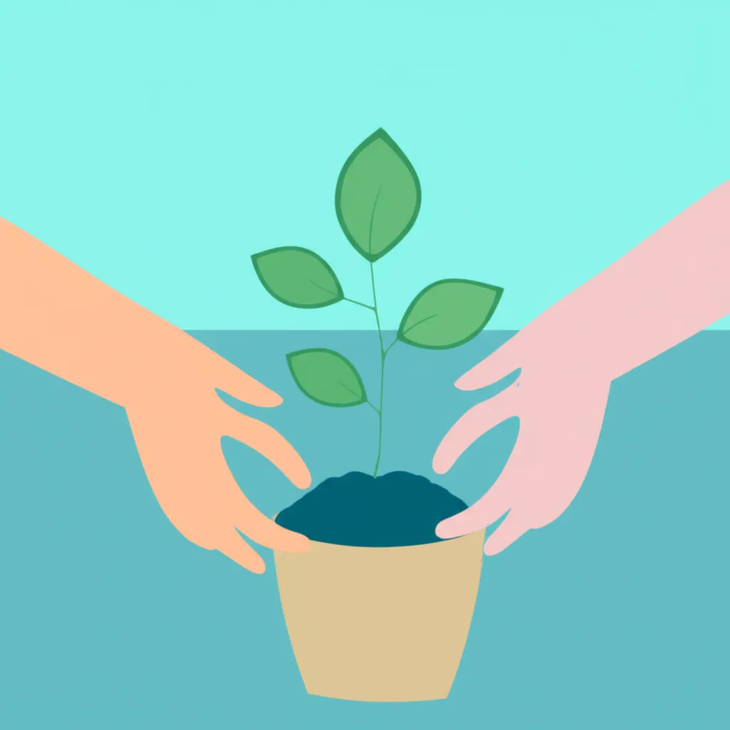 Инфографика, иллюстрирующая, как построить долгосрочные отношения с клиентами через заботу и партнерство.