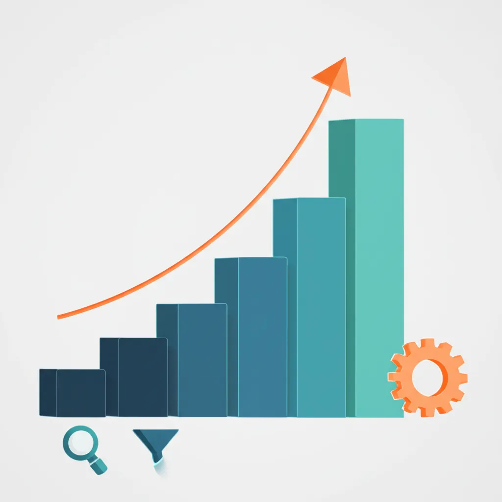 Схематичное изображение, как повысить продажи в бизнесе с помощью комплексной стратегии