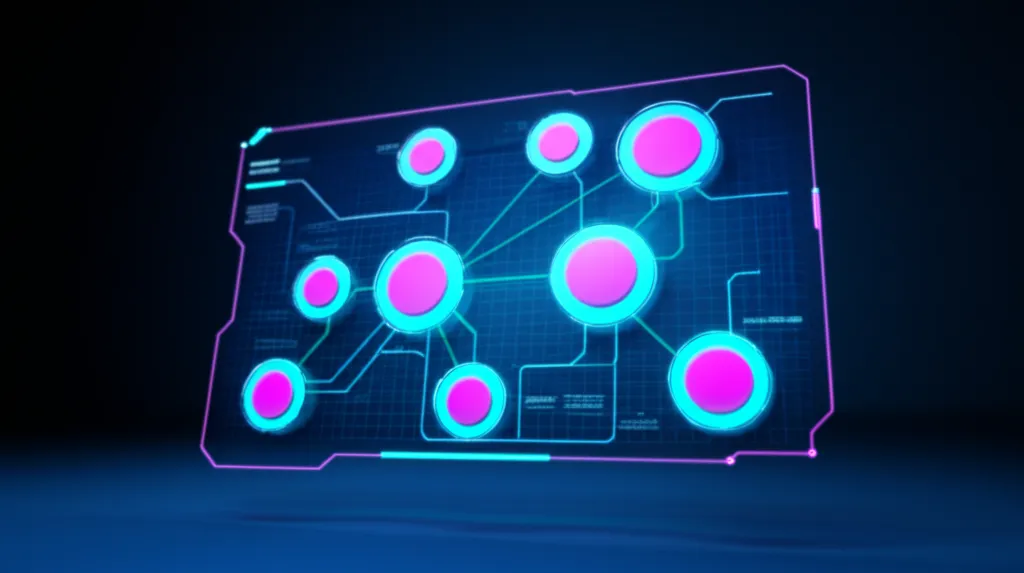 Футуристическая инфографика, иллюстрирующая улучшенную производительность портфеля продуктов с gen ai