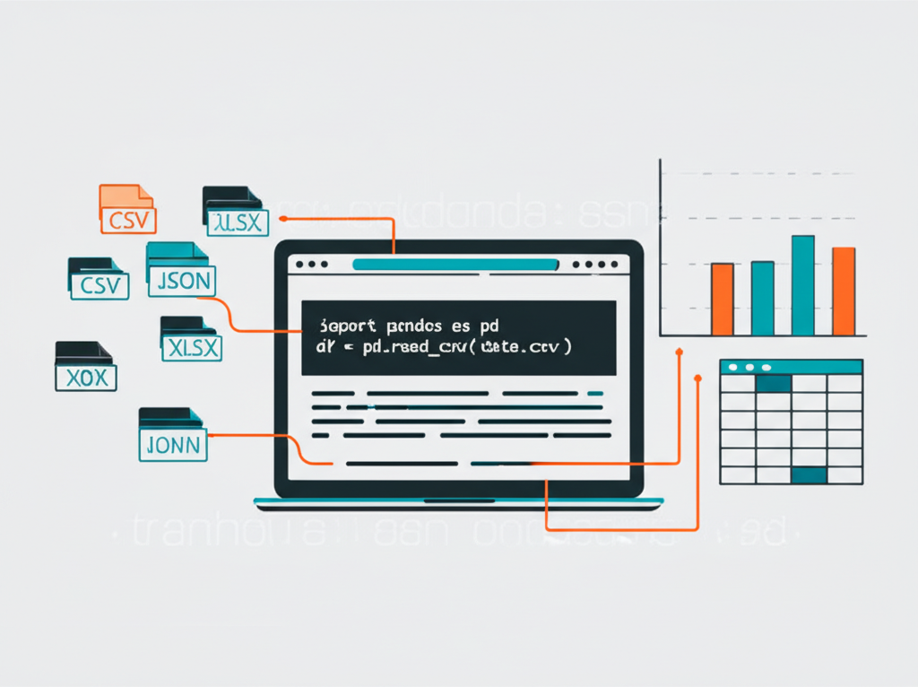 Иллюстрация, показывающая, как читать датасет в pandas с помощью Python для анализа данных.