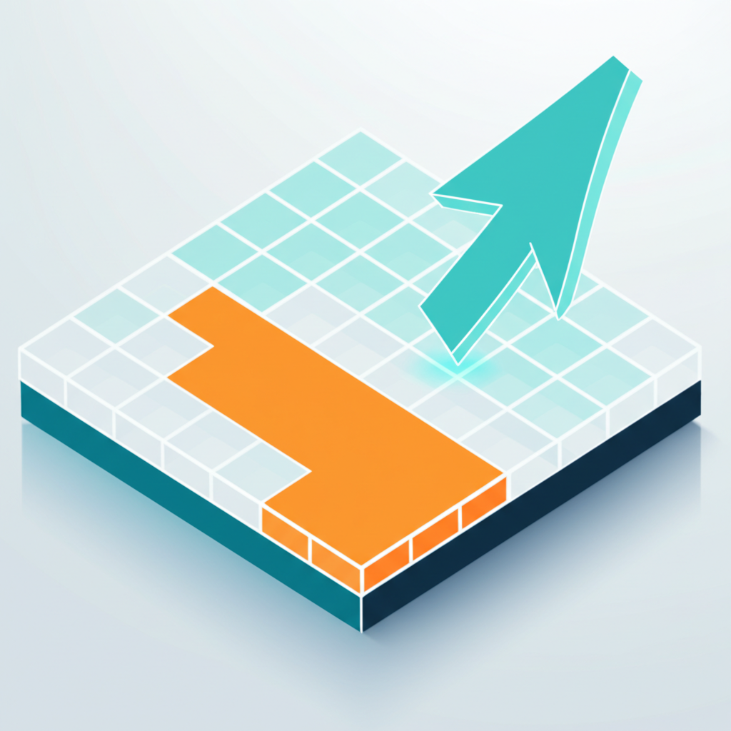 Специалист анализирует данные, чтобы очистить датасет от пропусков на цифровом интерфейсе.