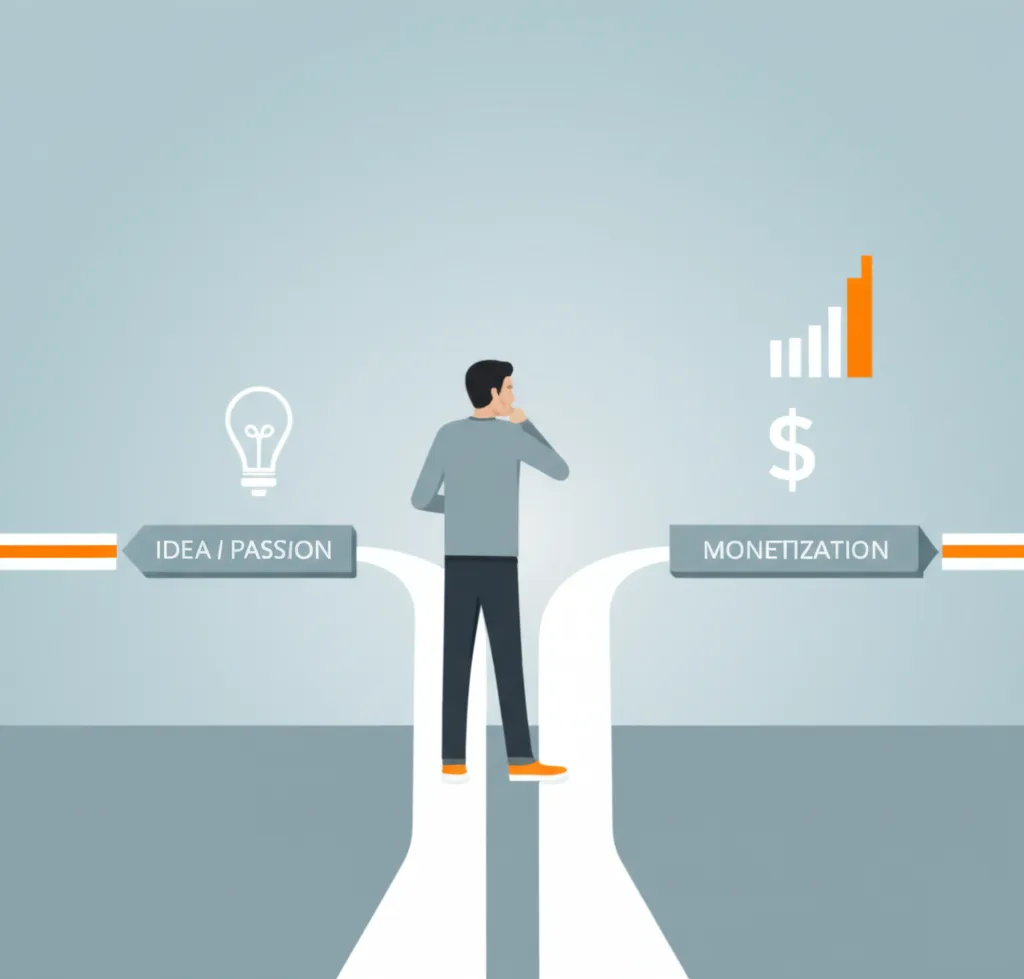 Человек анализирует разные факторы, чтобы выбрать тему сайта для бизнеса