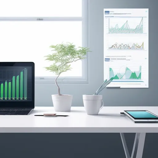 Цифровая визуализация стратегии как развивать бизнес для прибыли с графиками роста и командой профессионалов