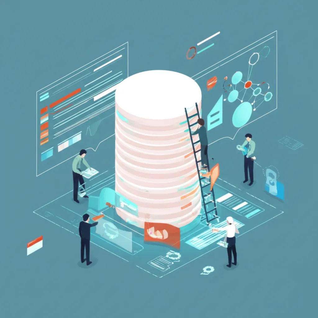 Специалист по данным работает над тем, чтобы создать свой датасет на интерактивном экране.