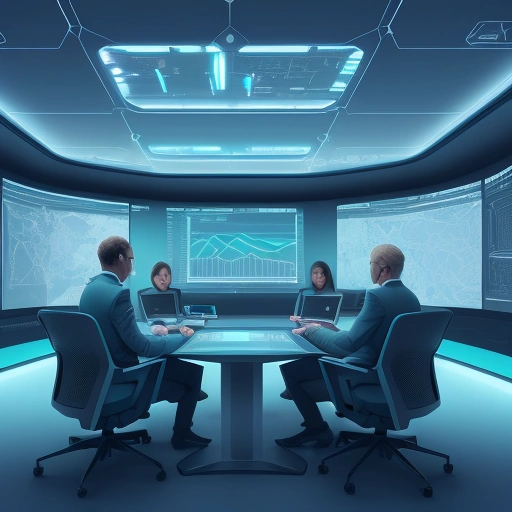 На изображении показано практическое применение Как вести бизнес в 2026 году в офисной среде с использованием ИИ-технологий