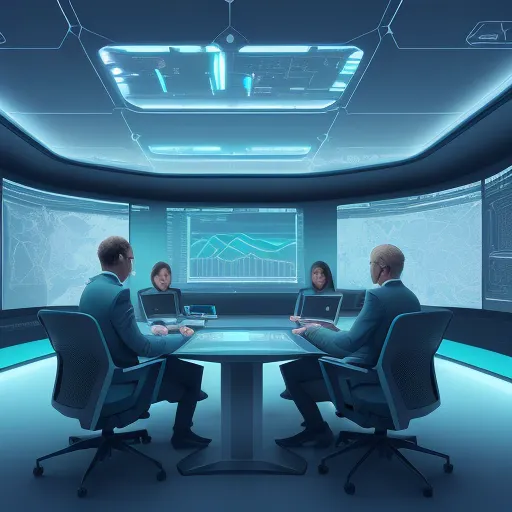 На изображении показано практическое применение Как вести бизнес в 2026 году в офисной среде с использованием ИИ-технологий