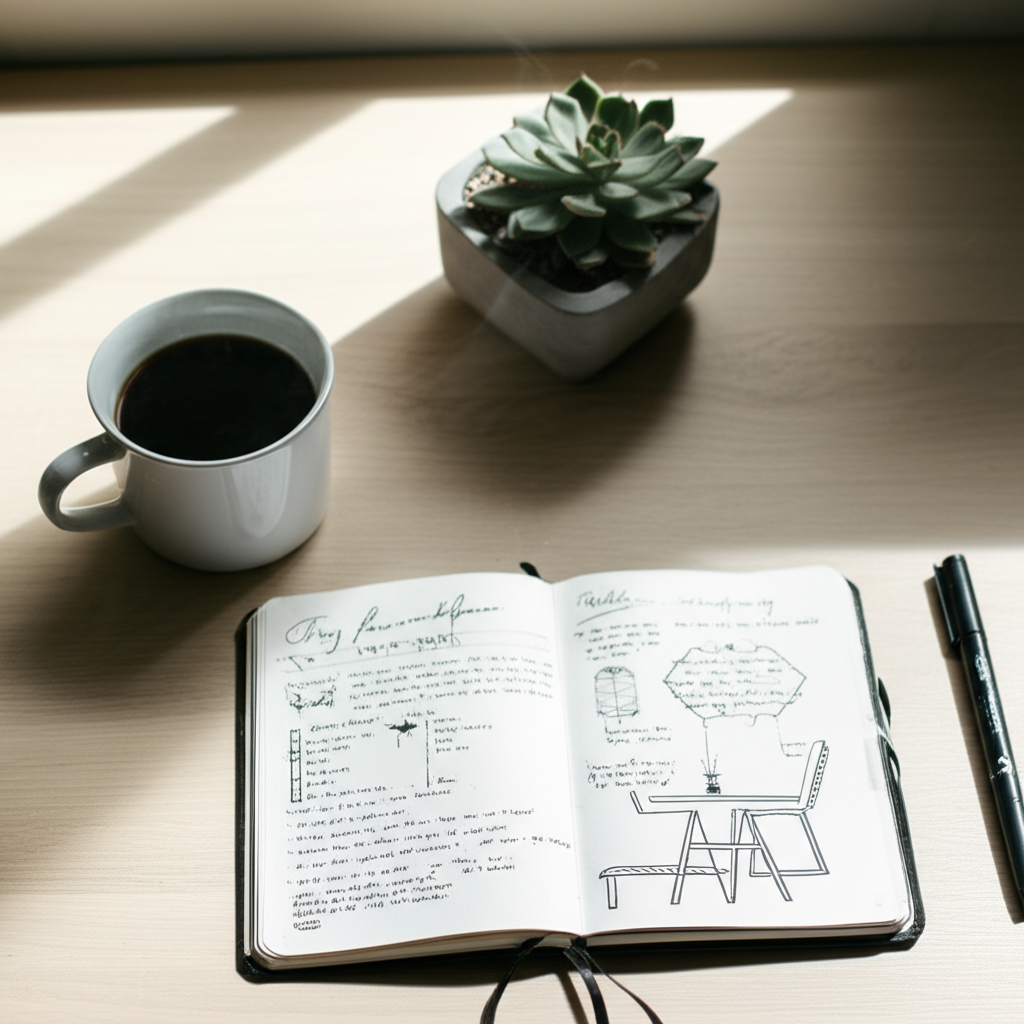 Как вести ежедневник: пример заполнения на рабочем столе.