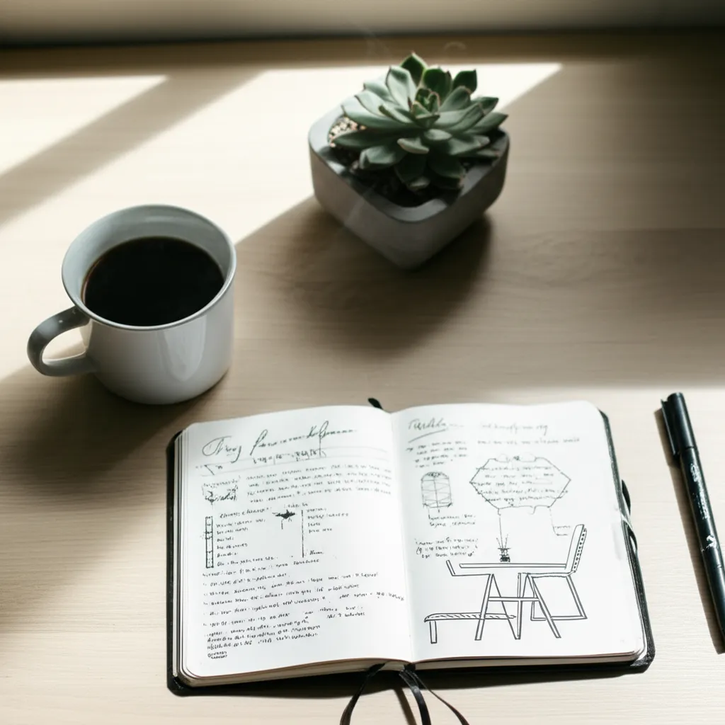 Как вести ежедневник: пример заполнения на рабочем столе.