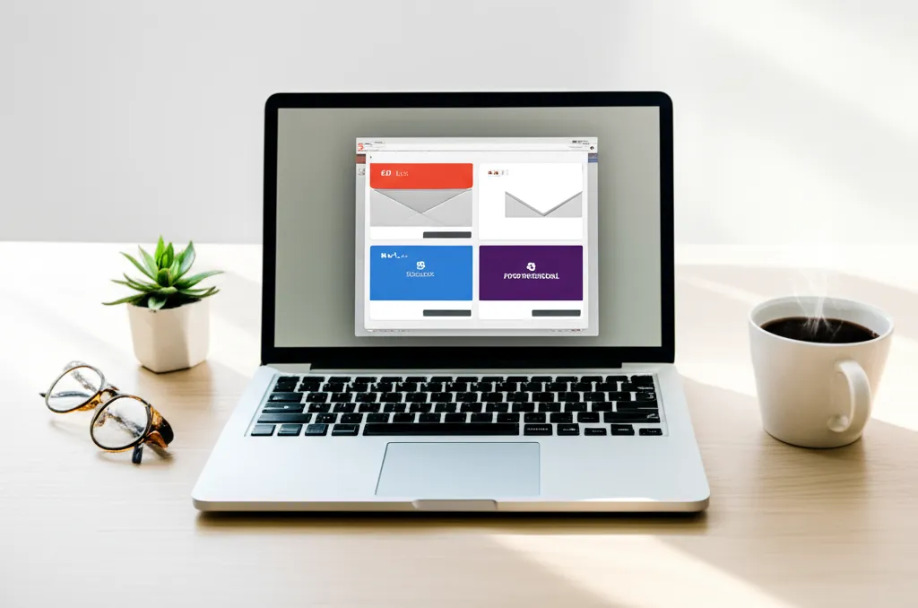 Сравнение интерфейсов, которые предлагают лучшие бесплатные поставщики услуг электронной почты на экране ноутбука
