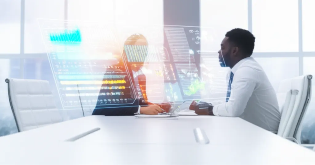 Специалисты обсуждают стратегию, иллюстрируя, как выбрать партнера по цифровой трансформации в 2025.